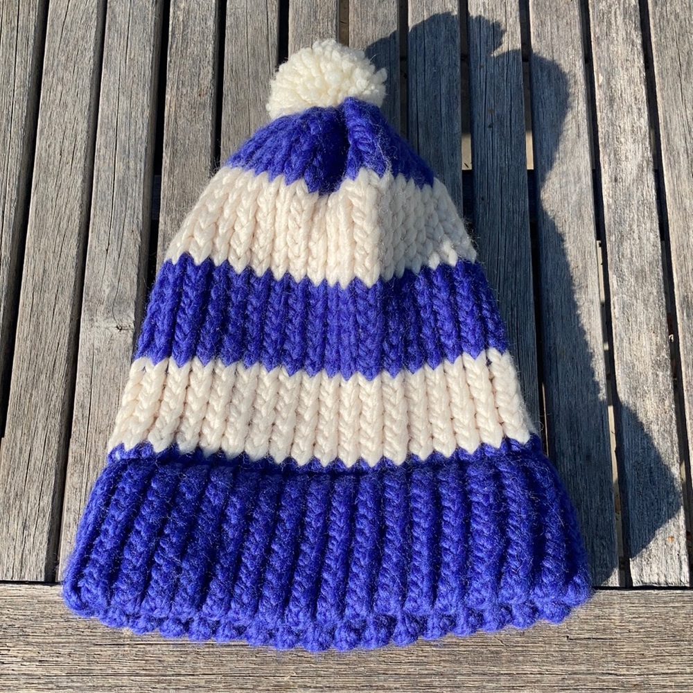 Striped beanie